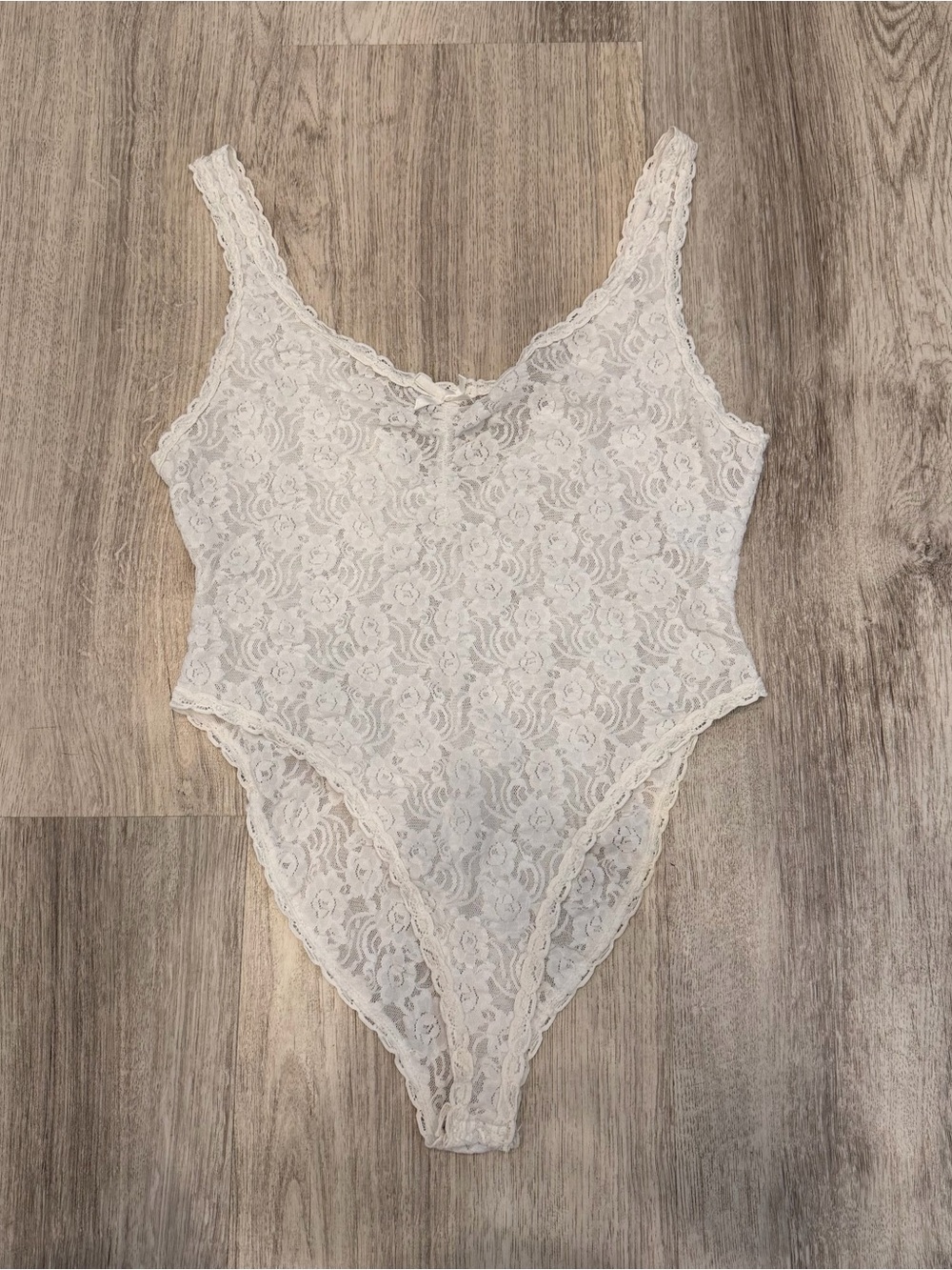 Dixie Belle White Floral Lace Bodysuit Size Small Y2K Coquette
